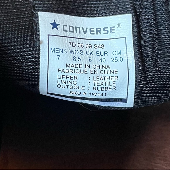 Converse One Star Mens Size 7 Shoes Burgandy Shiny Ankle Height Bowling - Picture 7 of 8